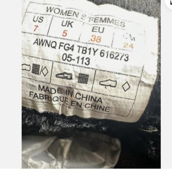 The North Face Svetlana Primaloft Insulated Quilted Winter Boots Black Sz 7 US - Picture 6 of 7